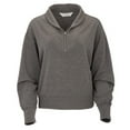 thumbnail image 1 of Boxercraft BW5205 Ladies Dream Fleece 1/4 Zip Pullover-Black Heather-M, 1 of 2