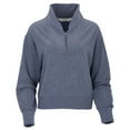 thumbnail image 1 of Boxercraft BW5205 Ladies Dream Fleece 1/4 Zip Pullover-Navy Heather-S, 1 of 2