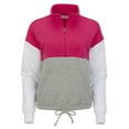 thumbnail image 1 of Boxercraft BW5206 Fleece Colorblock Quarter Zip-Cosmic Pink-2XL, 1 of 2