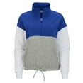 thumbnail image 1 of Boxercraft BW5206 Fleece Colorblock Quarter Zip-Electric Royal-XS, 1 of 2