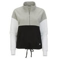 thumbnail image 1 of Boxercraft BW5206 Fleece Colorblock Quarter Zip-Oxford Heather-2XL, 1 of 2