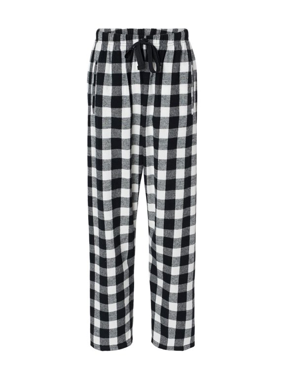 BW6620 Women's Haley Flannel Pant-Bk/Wt Buff Plad-XS