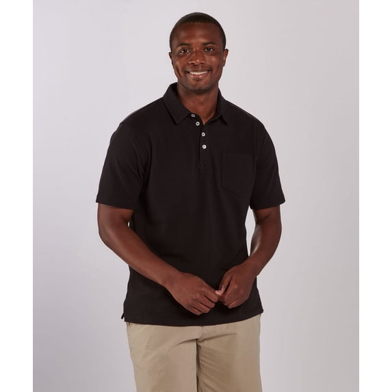 Boxercraft BM2301 Men's Pique Polo-Black-S