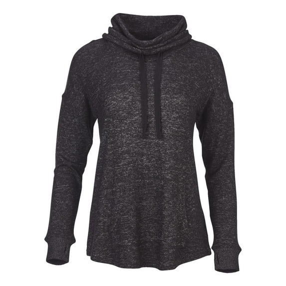 Boxercraft L12 Women's Cuddle Cowl Pullover-Black Heather-XL