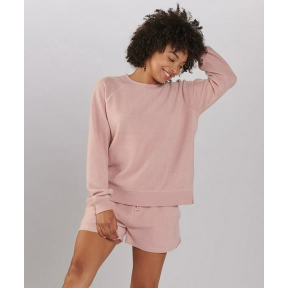 Boxercraft K01S Women's Fleece Out Crew-Blush-XL