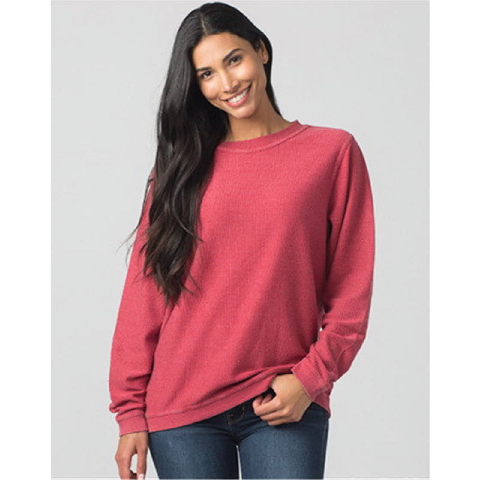 Boxercraft Corduroy Crewneck Pullover 3XL Crimson Walmart
