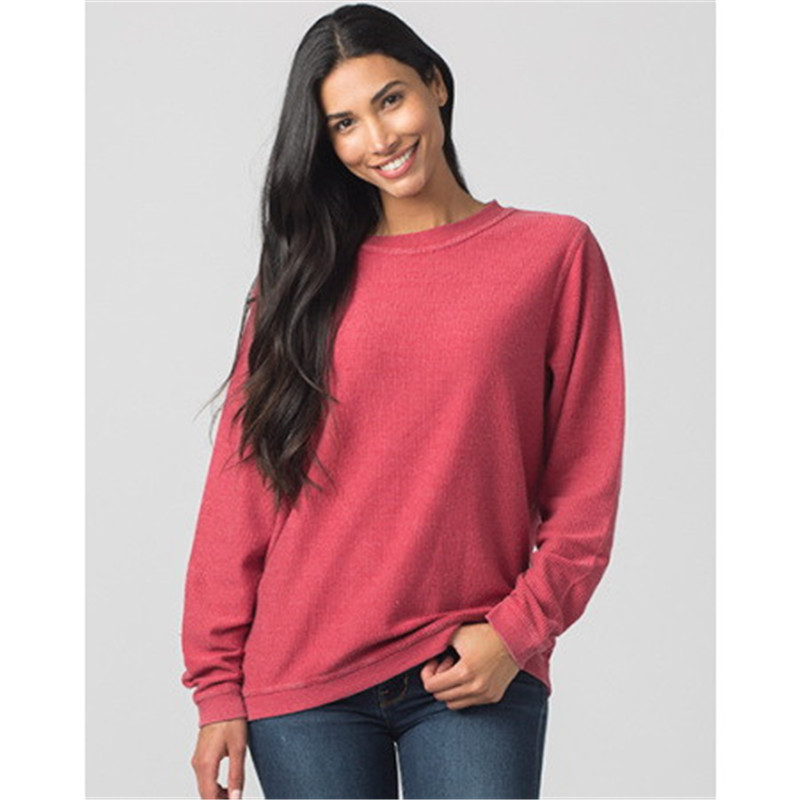 Boxercraft D02CRM Adult Rally Corduroy Crew Pullover,CRIMSON,L - Walmart.com