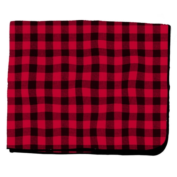 Boxercraft FB250 Flannel and Fleece Blanket-Red/Blk Buff Pl