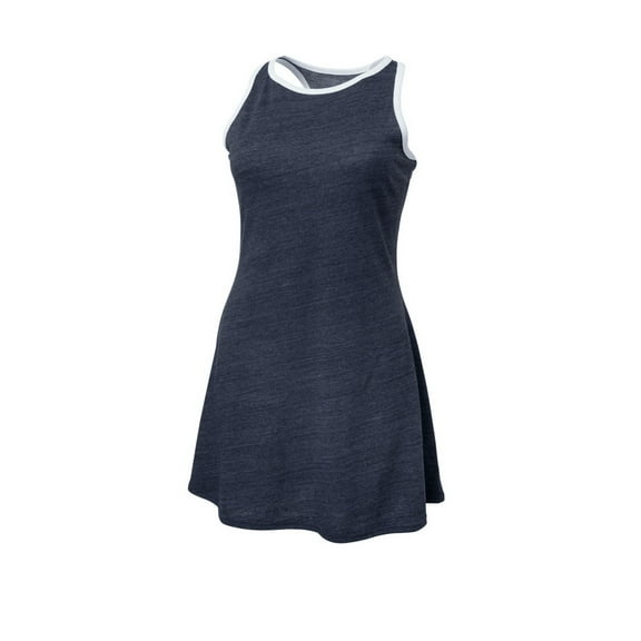 Boxercraft Girls' Ringer Dress in Navy Heather L | YT51