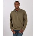 thumbnail image 1 of Boxercraft BM5201 Men's Sullivan Quarter-Zip Pullover-Green Heather-XXS, 1 of 2