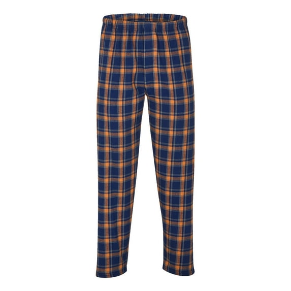 Boxercraft BM6624 Men's Harley Flannel Pant-Her Navy Orange-XXS