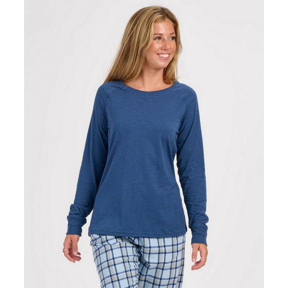 Boxercraft BW3166 Women's Solid Preppy Patch Tee-Indigo-XL