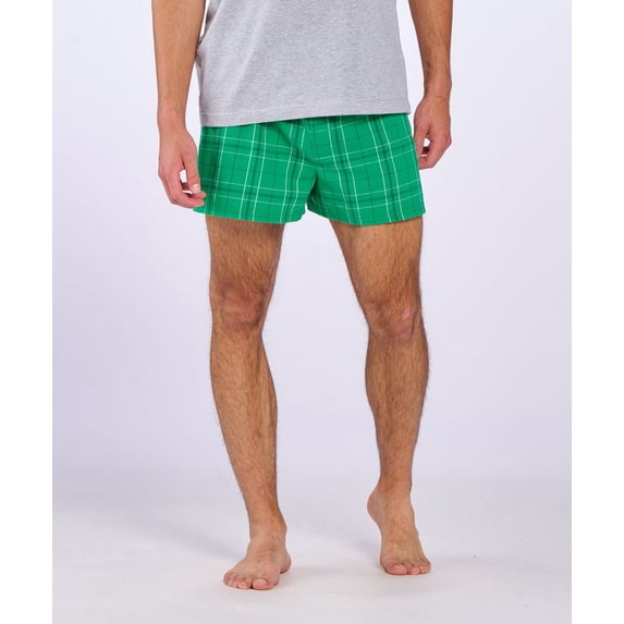 Boxercraft BM6701 Men's 100% Cotton Double-Brushed Flannel Boxer-Kelly Field Day-L