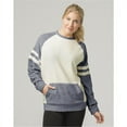 thumbnail image 1 of Boxercraft L04DOA Ladies Cozy Contrast Pullover,Denim and Oatmeal,3X, 1 of 1