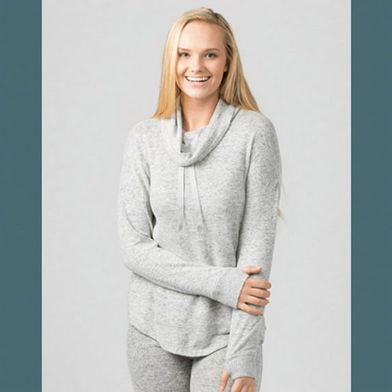 Boxercraft L12 Ladies Cuddle Cowl Pullover-Oxford Heather-L