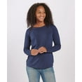 thumbnail image 1 of Boxercraft BW3166 Women's Solid Preppy Patch Tee-Navy-2XL, 1 of 2