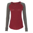 thumbnail image 1 of Boxercraft New IWPF Women Women’s Preppy Patch Slub Long Sleeve T-Shirt, 1 of 5