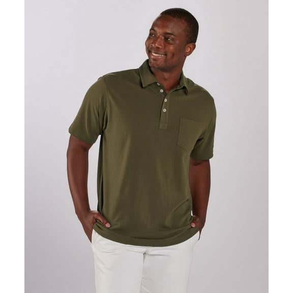 Boxercraft BM2301 Men's Pique Polo-Olive-XS