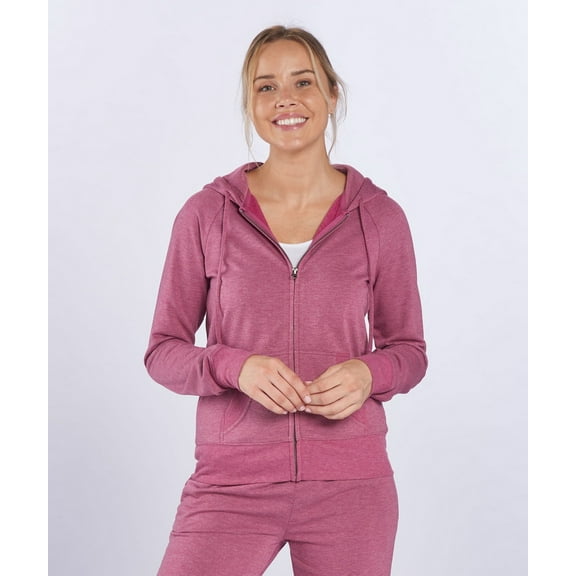 Boxercraft BW5201 Women's Dream Fleece Full-Zip Hoodie-ORCHID HEATHER-2XL