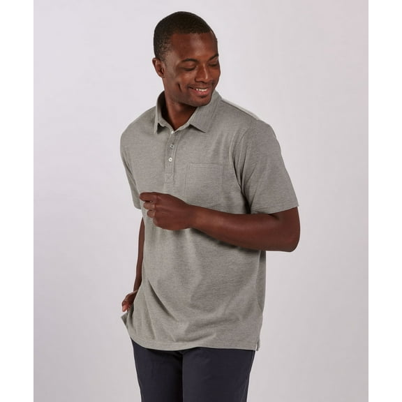 Boxercraft BM2301 Men's Pique Polo-Oxford Heather-L