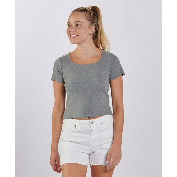 Boxercraft BW2403 Women's Baby Rib Top-Oxford Heather-XS