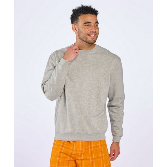 Boxercraft BM5101 Men's Fleece Crew-Oxford Heather-S