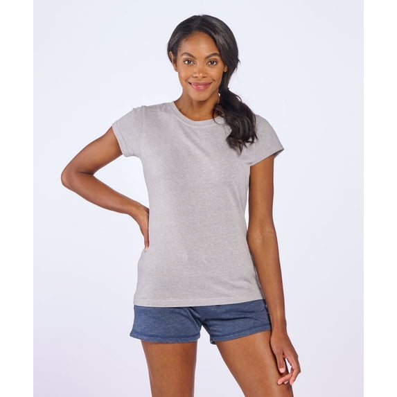 Boxercraft BW2101 Women's Tri-Blend Tee-Oxford Heather-L