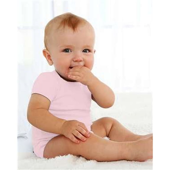 Boxercraft BK01 Bkids Baby Bodysuit-Pink-3-6 months