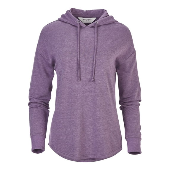 Boxercraft BW5301 Women's Dream Fleece Pullover Hoodie-Purple Heather-XL