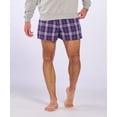 thumbnail image 1 of Boxercraft BM6701 Men's 100% Cotton Double-Brushed Flannel Boxer-Purple/White Pl-S, 1 of 4