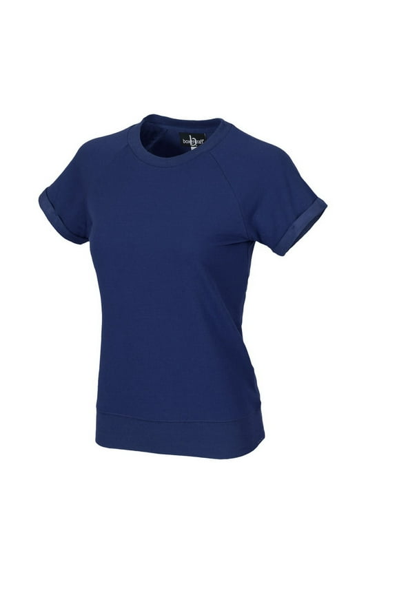 R32OXF Ladies Sweetheart Sweatshirt-Navy-S