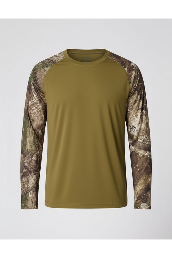RT3104 Realtree Performance Clr Blocked Lst-Apx Camo/Green-M