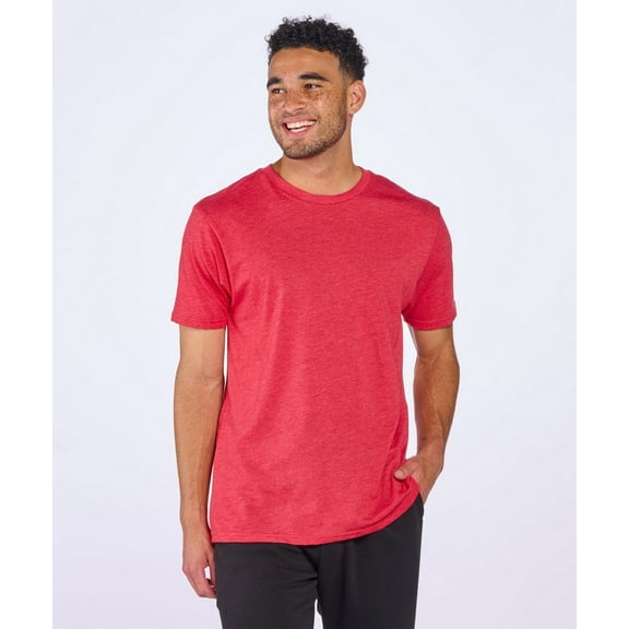 Boxercraft BM2102 Men's Tri-Blend Tee-Red Heather-XXS