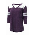 thumbnail image 1 of Boxercraft T36 Ladies Glory Days Tee-Purple Heather/white-S, 1 of 6