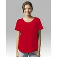 thumbnail image 1 of Boxercraft T61RED Ladies Flowy Scoop Neck Tee,Red,XL, 1 of 3
