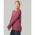 thumbnail image 1 of Boxercraft V03GAR Ladies Rally Lace-Up Pullover,Garnet,L, 1 of 3