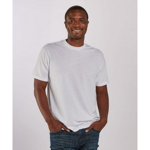 Boxercraft BM2102 Men's Tri-Blend Tee-White-XXS