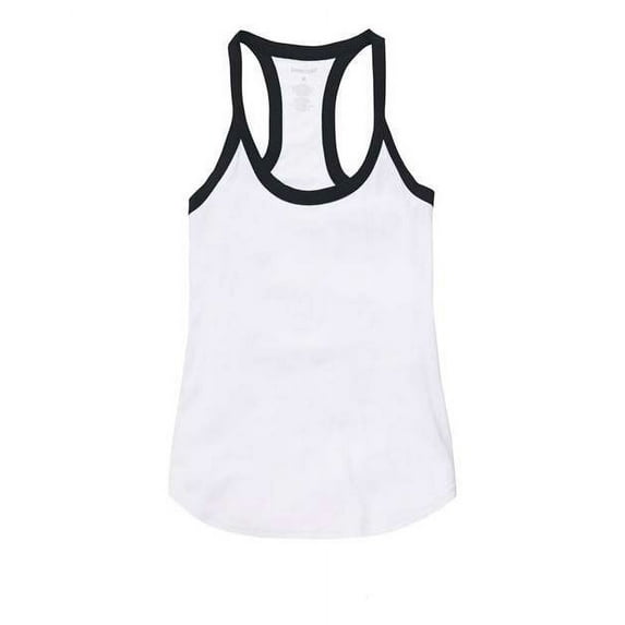 Boxercraft Women's Ringer Tank Top in White/ Black 3XL | T48
