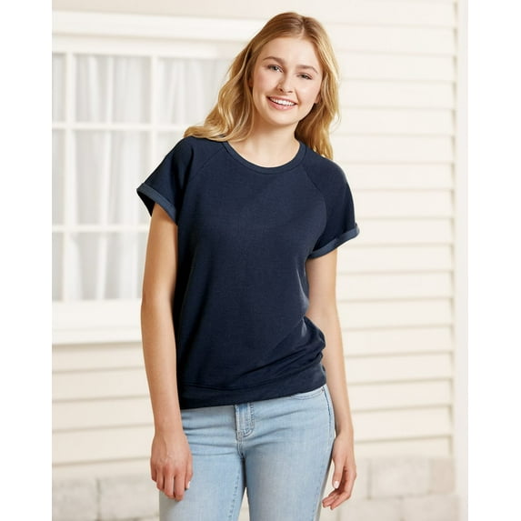 Boxercraft Women's Sweetheart French Terry Short Sleeve Pullover