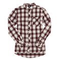 thumbnail image 1 of Boxercraft Womens Flannel Shirt, XS, Maroon/Natural Buffalo, 1 of 1