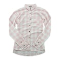 thumbnail image 1 of Boxercraft Womens Flannel Shirt, XS, Pale Pink/Natural Buffalo, 1 of 1