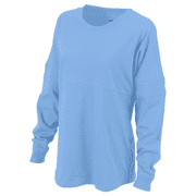 Boxercraft Womens Pom Pom Long Sleeve Jersey T-Shirt, XL, Skye Blue