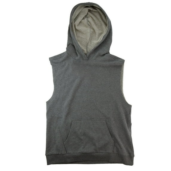 Boxercraft YR51GNT Boys Granite Stadium Sleeveless Hoodie,Granite,S