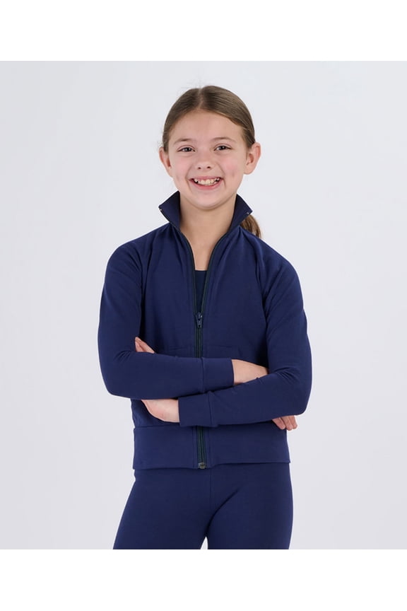 YS89 Girls Practice Jacket-Navy-L