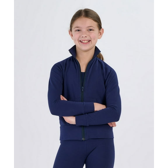 Boxercraft YS89 Girls Practice Jacket-Navy-M
