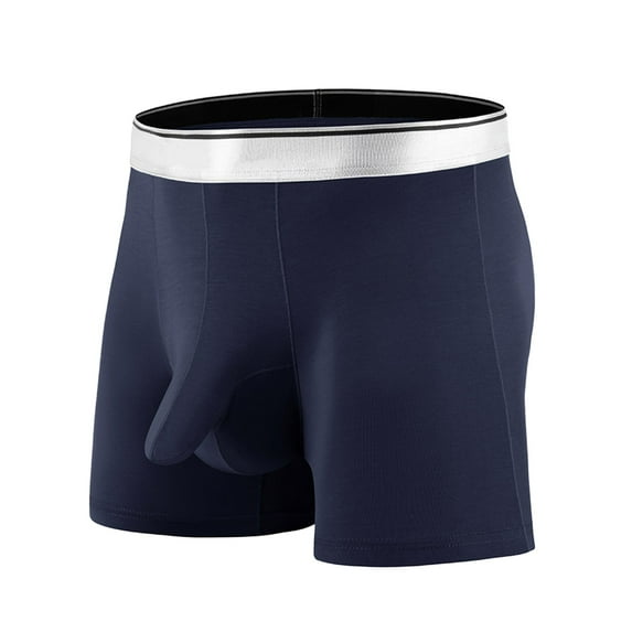 Boxers Briefs for Men Boxers Boxer Briefs Solid Navy Xxxl 1-Pack