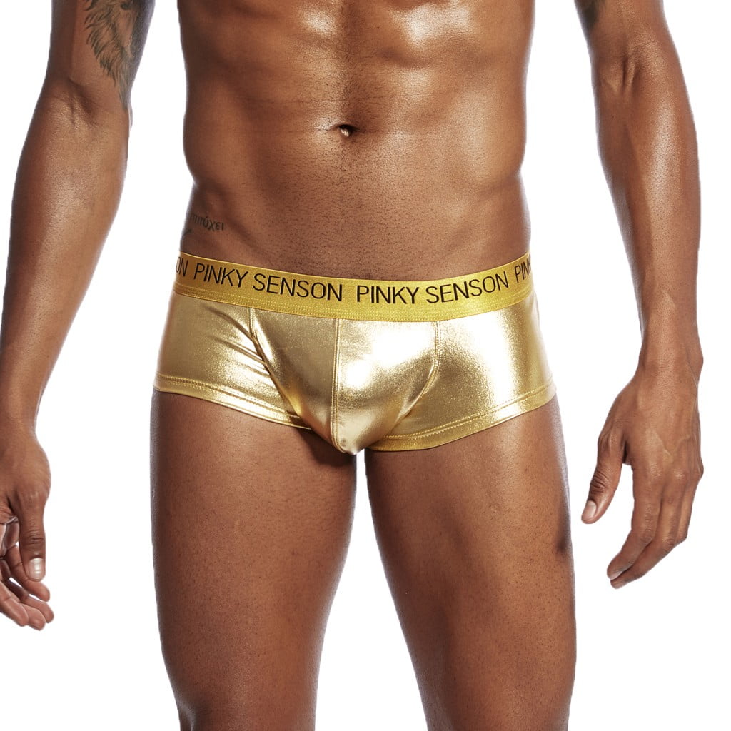 Boxers Briefs for Men Boxers Classic Underwear Solid Gold Xl 1-Pack 