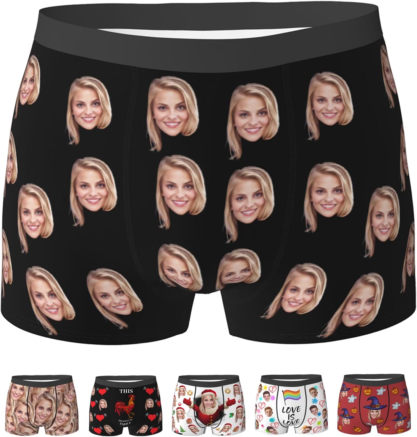 Boxers For Men Boyfriend Father Husband, Personalized Funny Boxers For