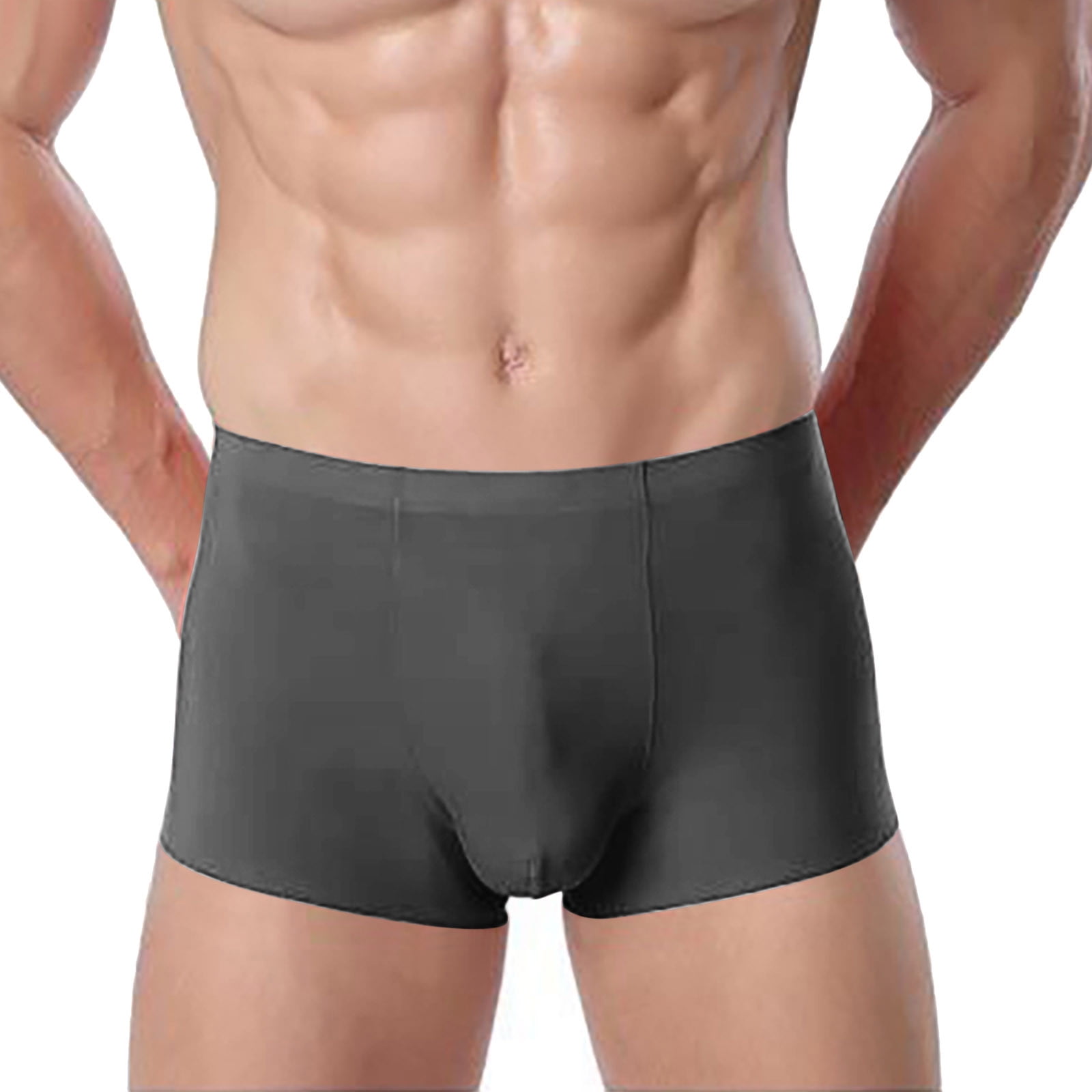 TIHLMKi Men's Underwear Deals Clearance Under $10 Men Softty Camouflag  Print Underpants Knickers Boxers Low Waist Underwears