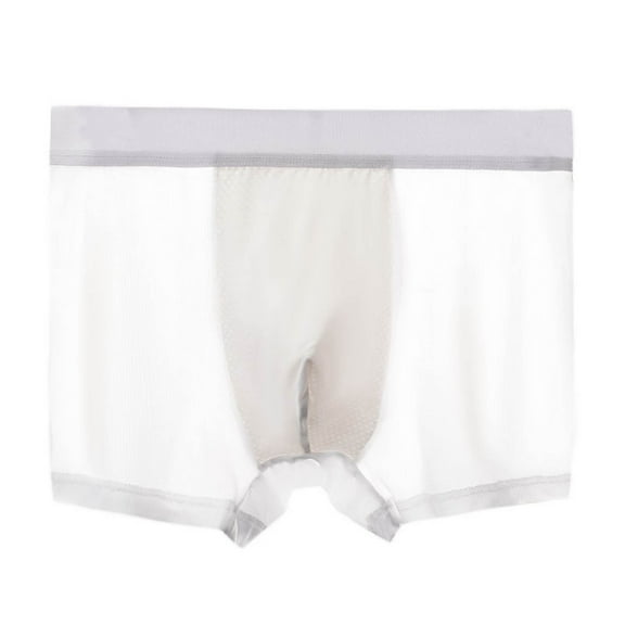 Boxers for Men Ice Silk Thin Style Traceless Boxers Business Breathable Mens Summer Comfortable Boxers Silk Boxers for Men